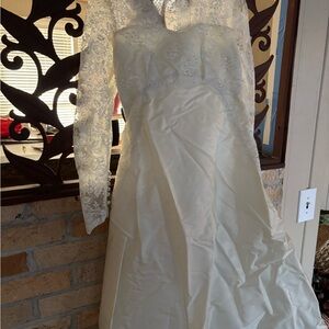 1963 Antique Elegant White Lace Wedding Dress